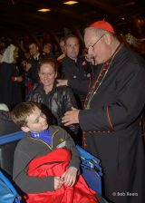 2013 Lourdes Pilgrimage - SUNDAY Cardinal Dolan Presents Malades Medals Pius X (55/71)
